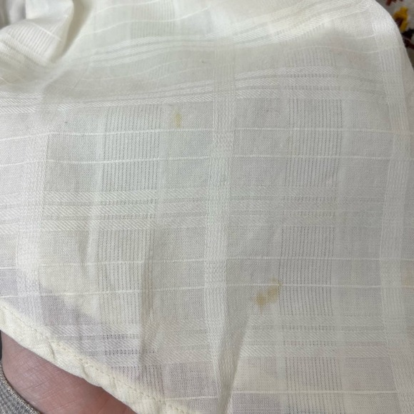 BKE / cream red western style boho printed button up shirt / S - Picture 6 of 7